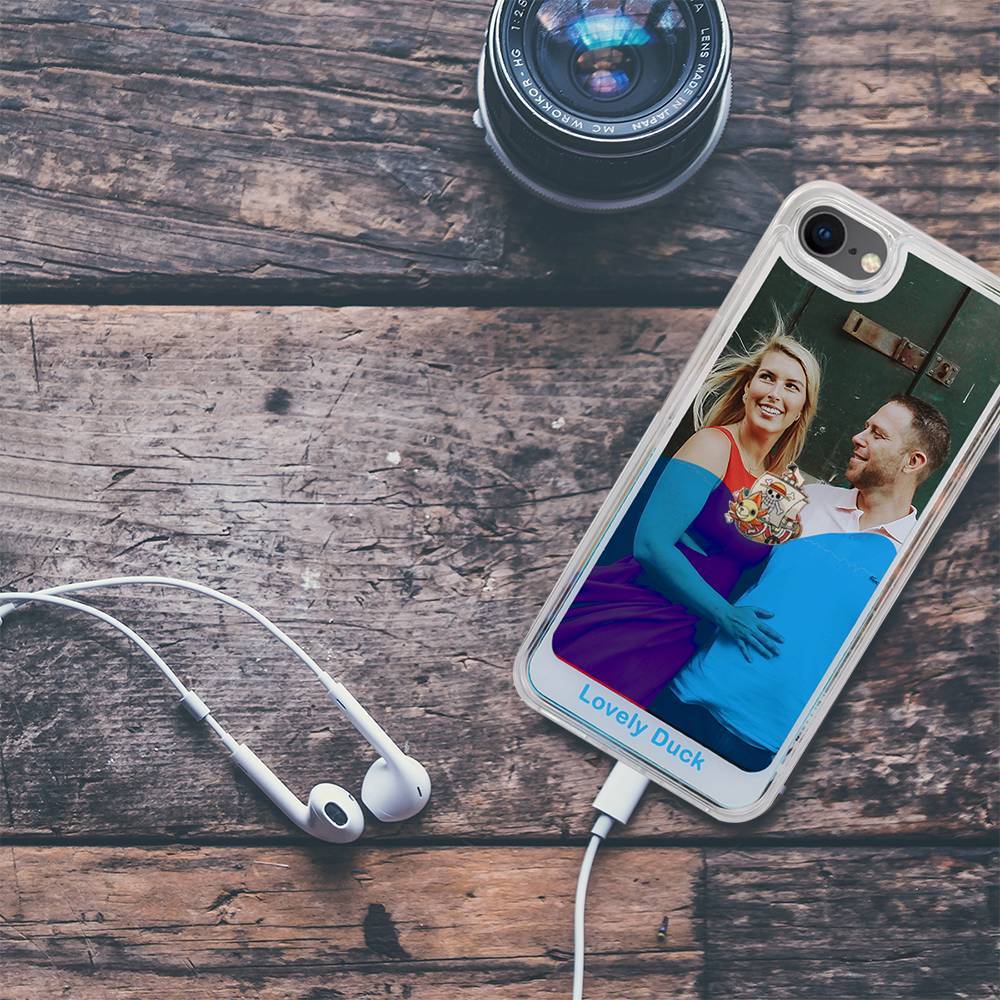 Photo Liquid Phone Case Blue Pirate Ship - iPhone Case - 