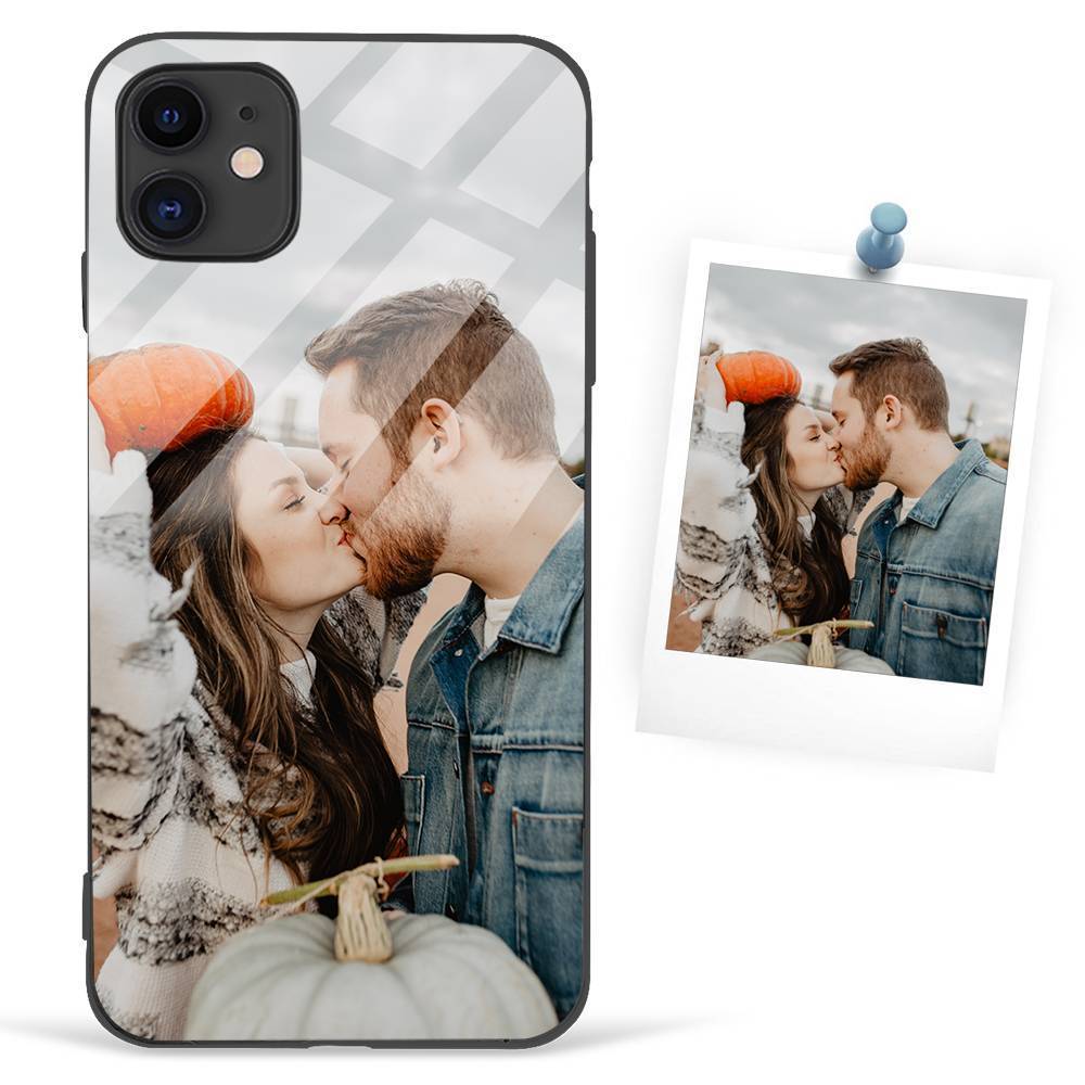 Custom Photo Protective Phone Case Tempered Glass iPhone 12 Pro Max - 