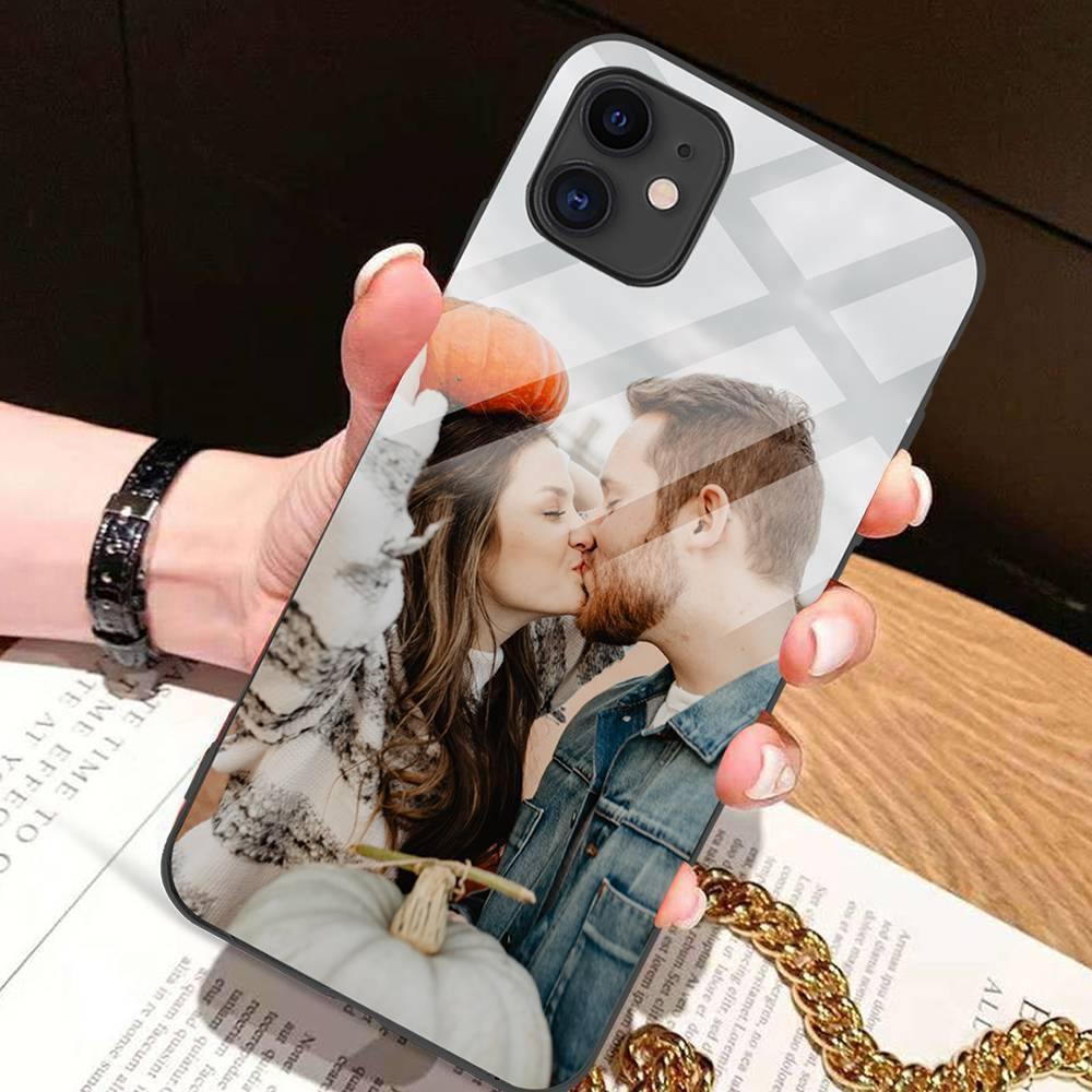 Custom Photo Protective Phone Case Glass Surface - iPhone 11 - 