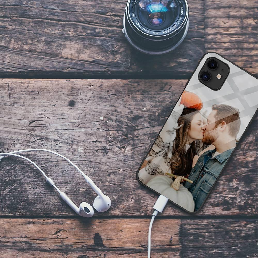 Custom Photo Protective Phone Case Glass Surface - iPhone 11 - 
