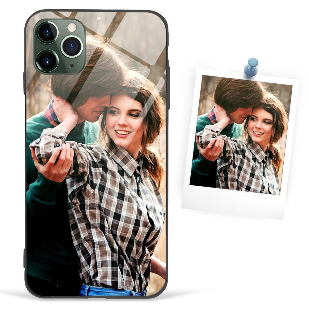 Custom Photo Protective Phone Case Tempered Glass iPhone 12 Pro Max - 