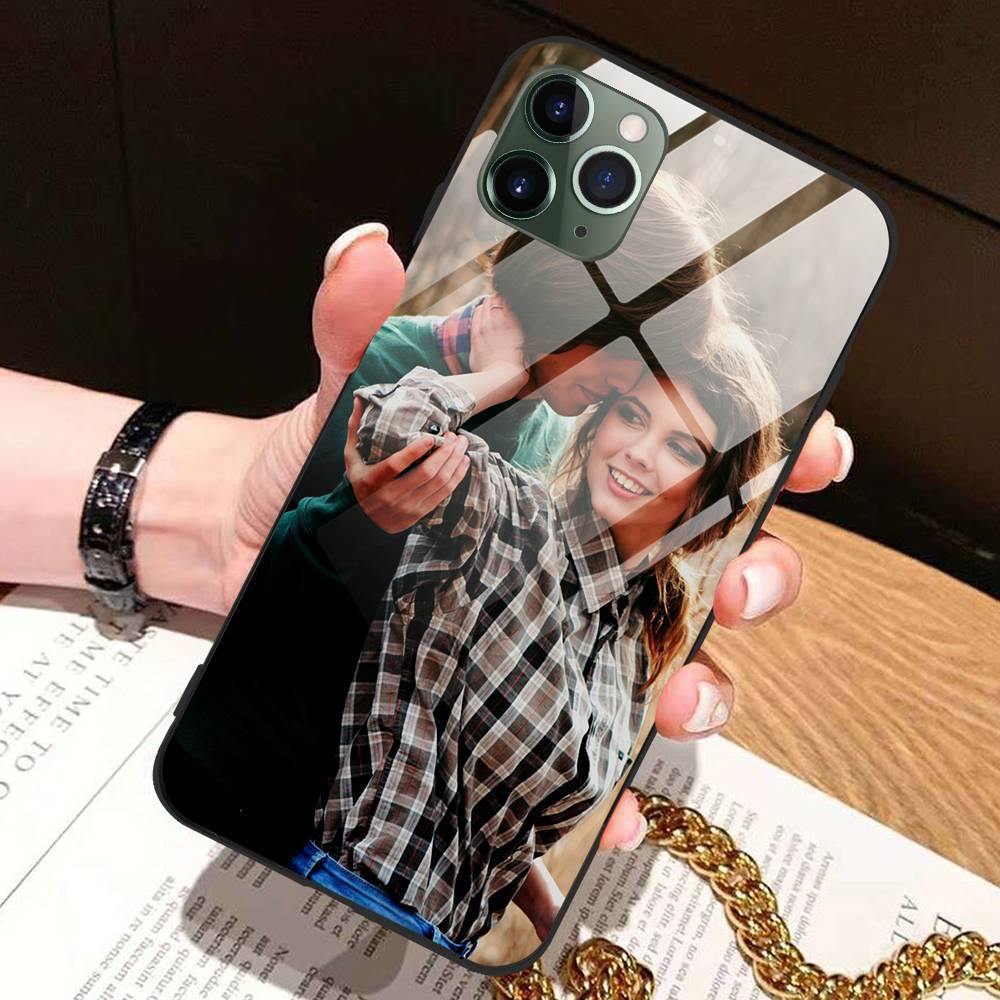 Custom Photo Protective Phone Case Glass Surface - iPhone 11 -