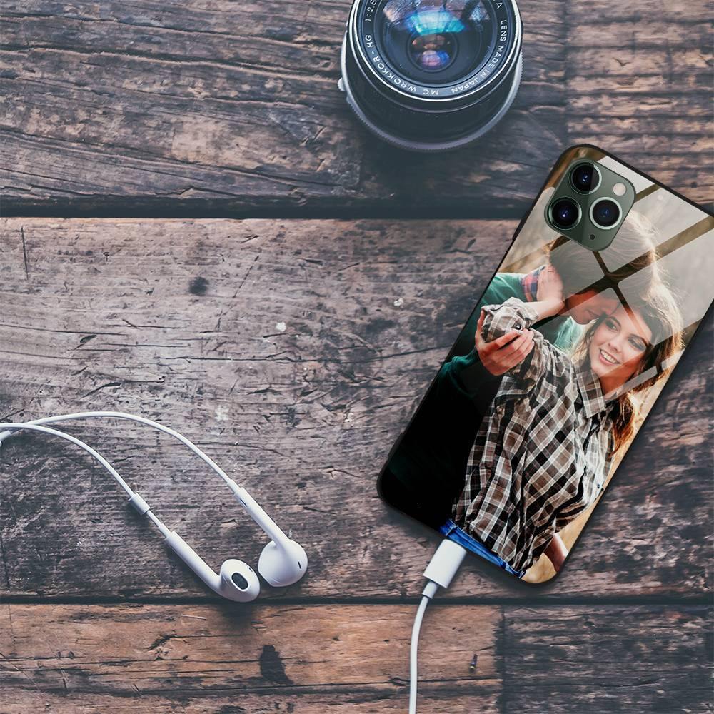 Custom Photo Protective Phone Case Glass Surface - iPhone 11 -