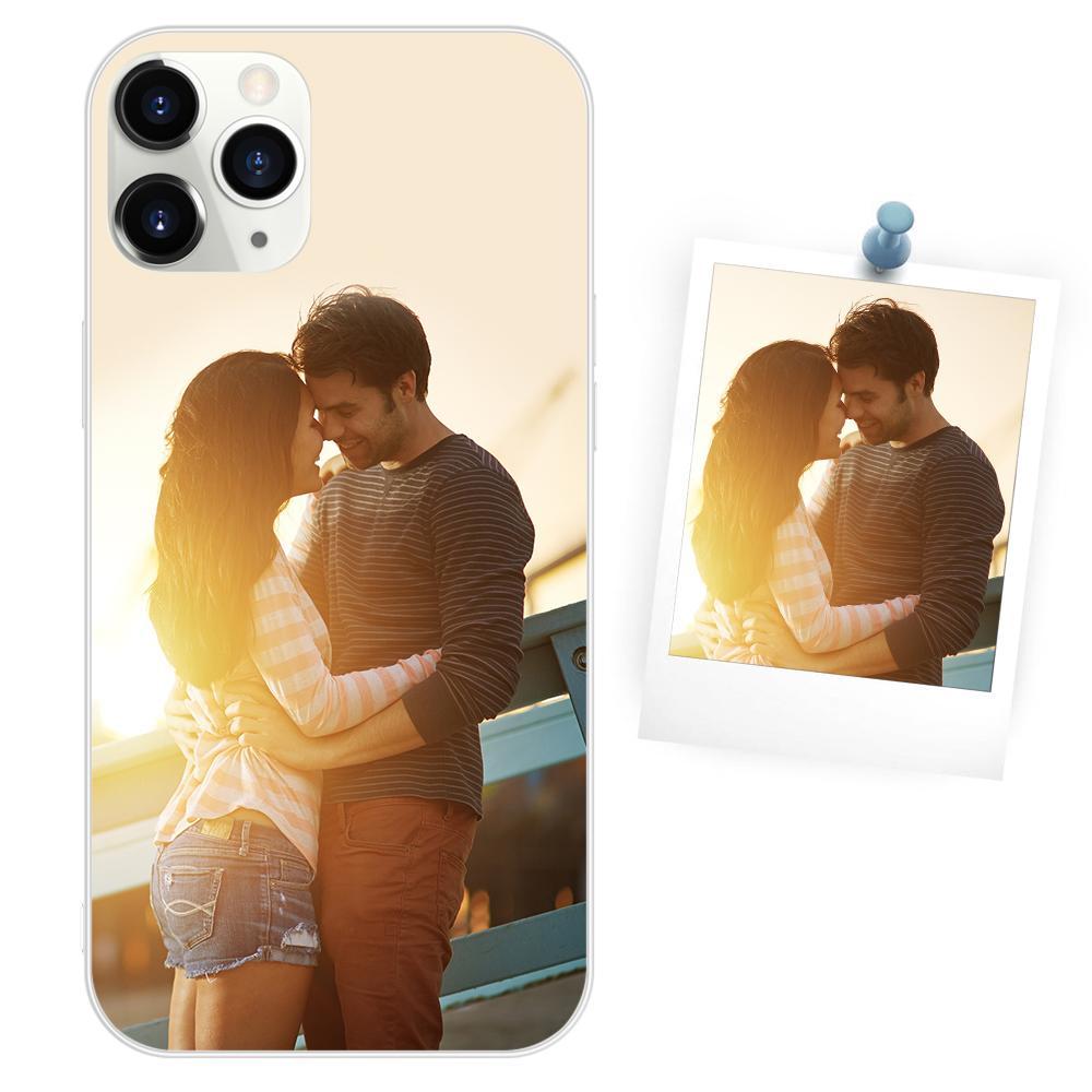 Custom Photo Protective Phone Case White Soft Shell Matte iPhone 12 Pro Max - 