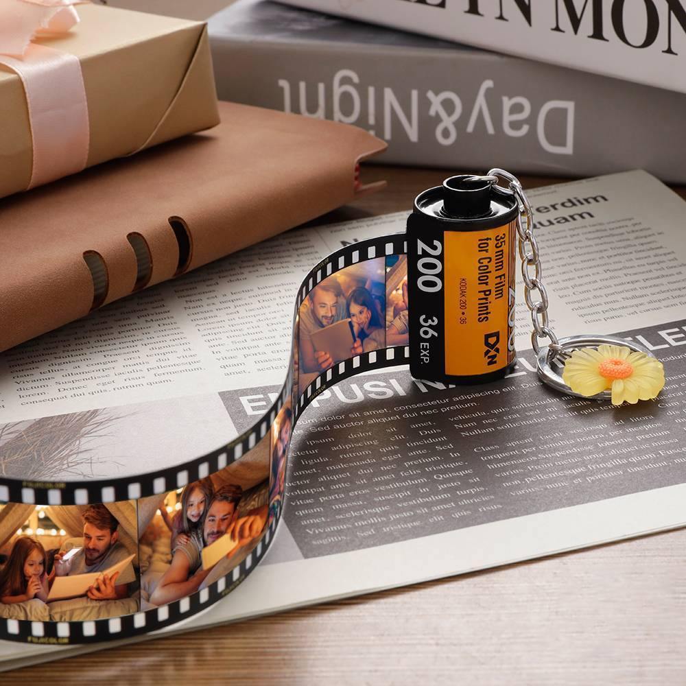 Custom Keychain Film Camera Roll Multiphoto Colorful Romantic Gifts for Lovers