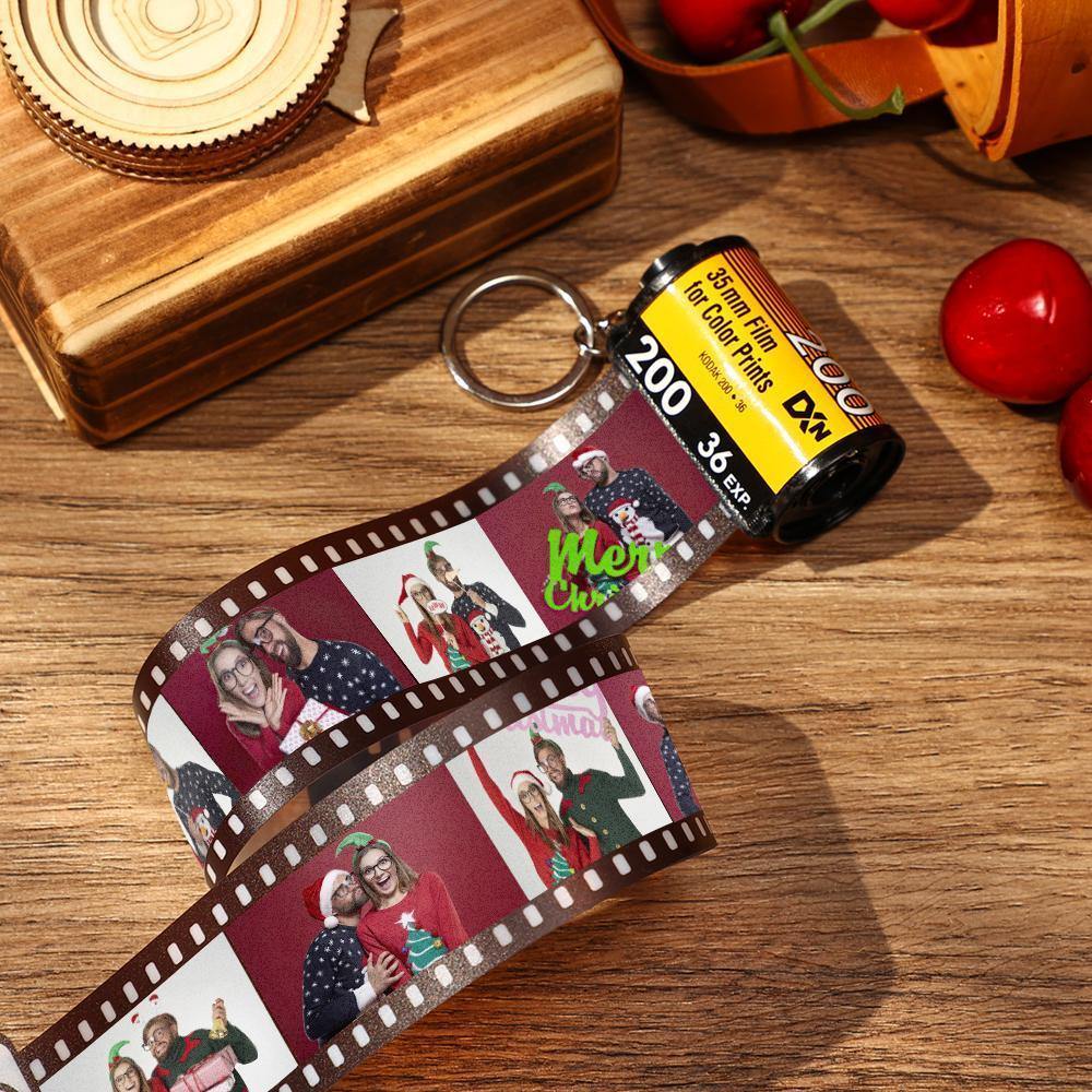 20 Pics Photo Film Roll Keychain with Pictures Customized Photo Gift Best Gifts