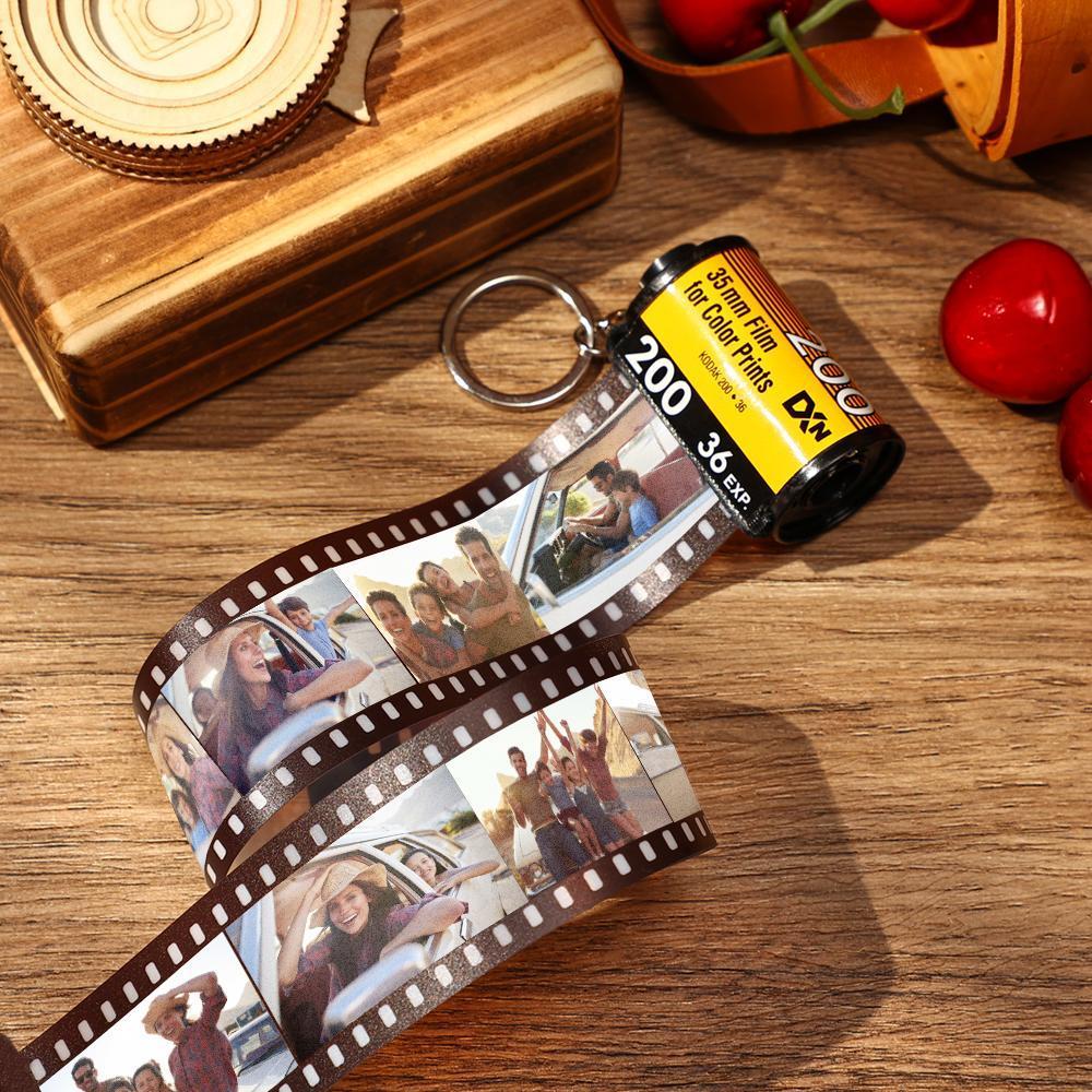 Scannable Spotify Code Film Keychain Spotify Photo Engraved Film Keychain Memorial Gifts 20 Pics - 