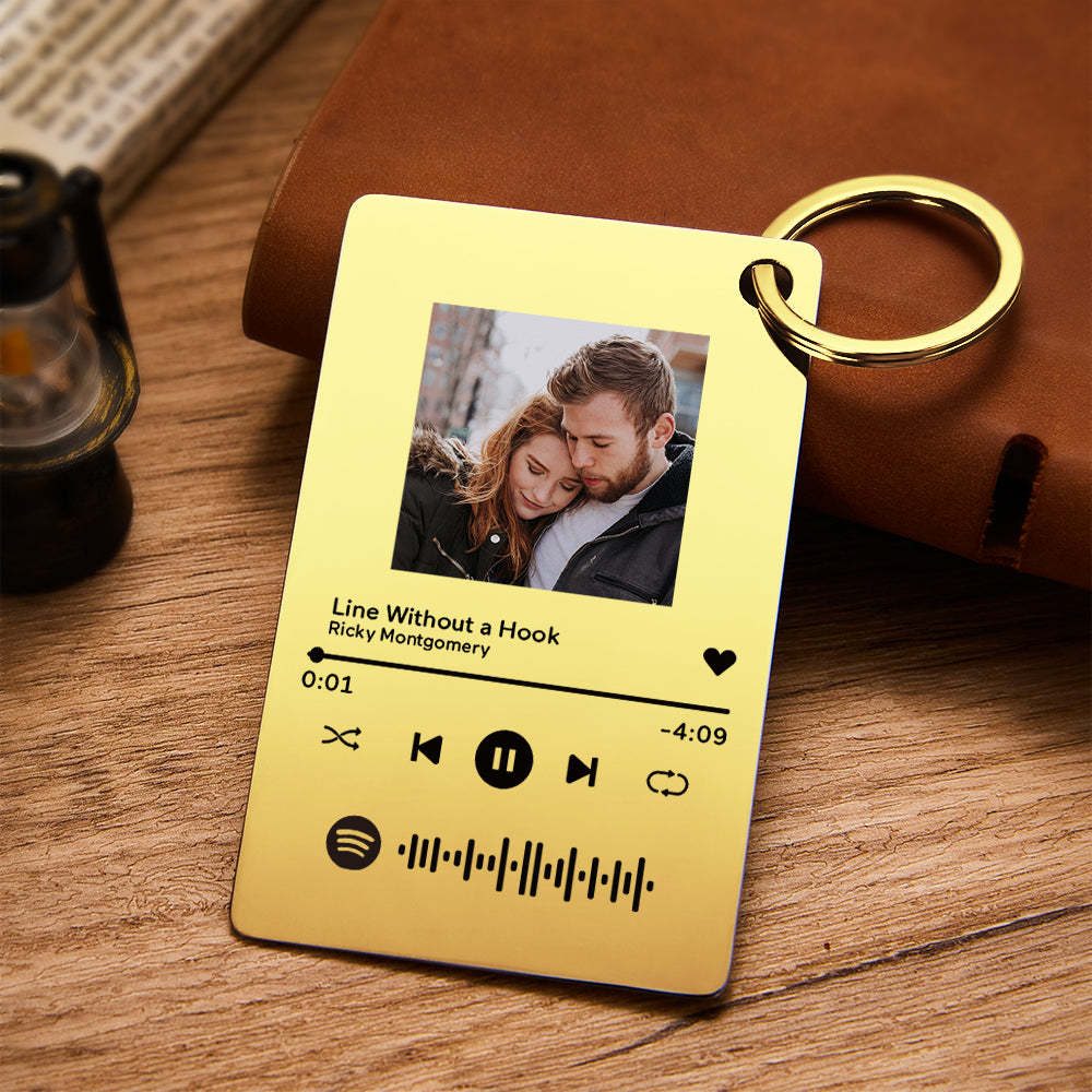 Custom Photo Scannable Spotify Code Music Plaque Valentine's Day Gifts - soufeelmy