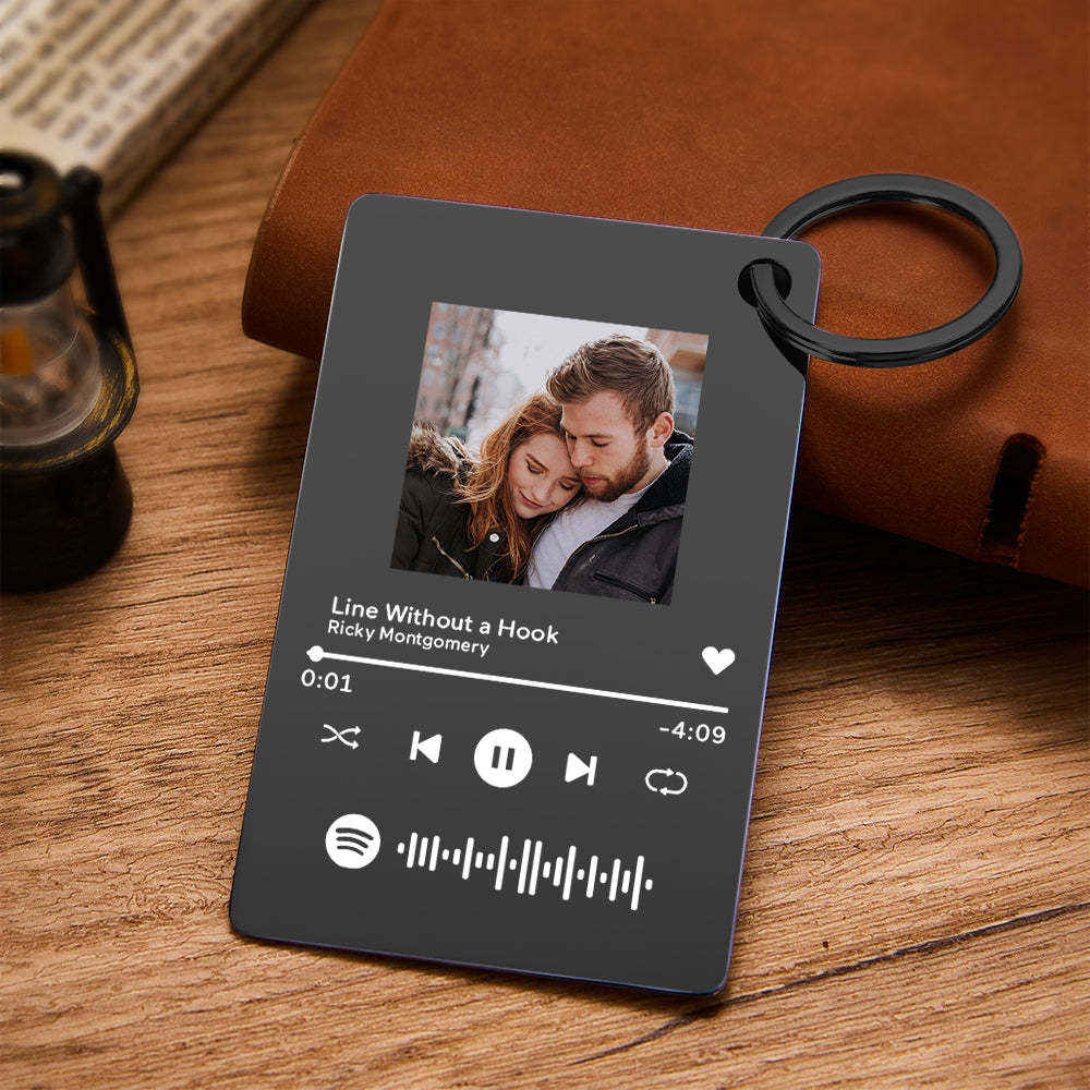 Custom Photo Scannable Spotify Code Music Plaque Valentine's Day Gifts - soufeelmy