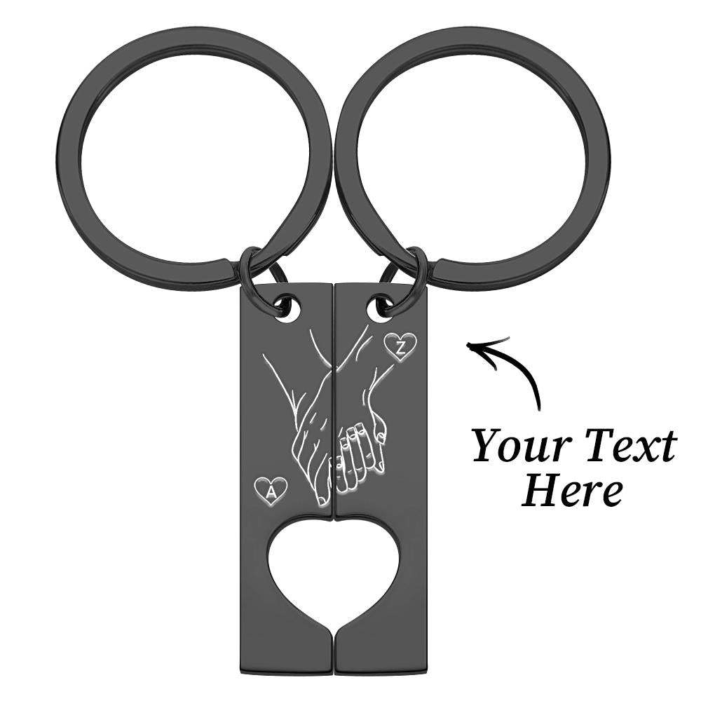 Custom Keychain Engraved Heart Keychain Valentine's Day Gift Gift For Her - 