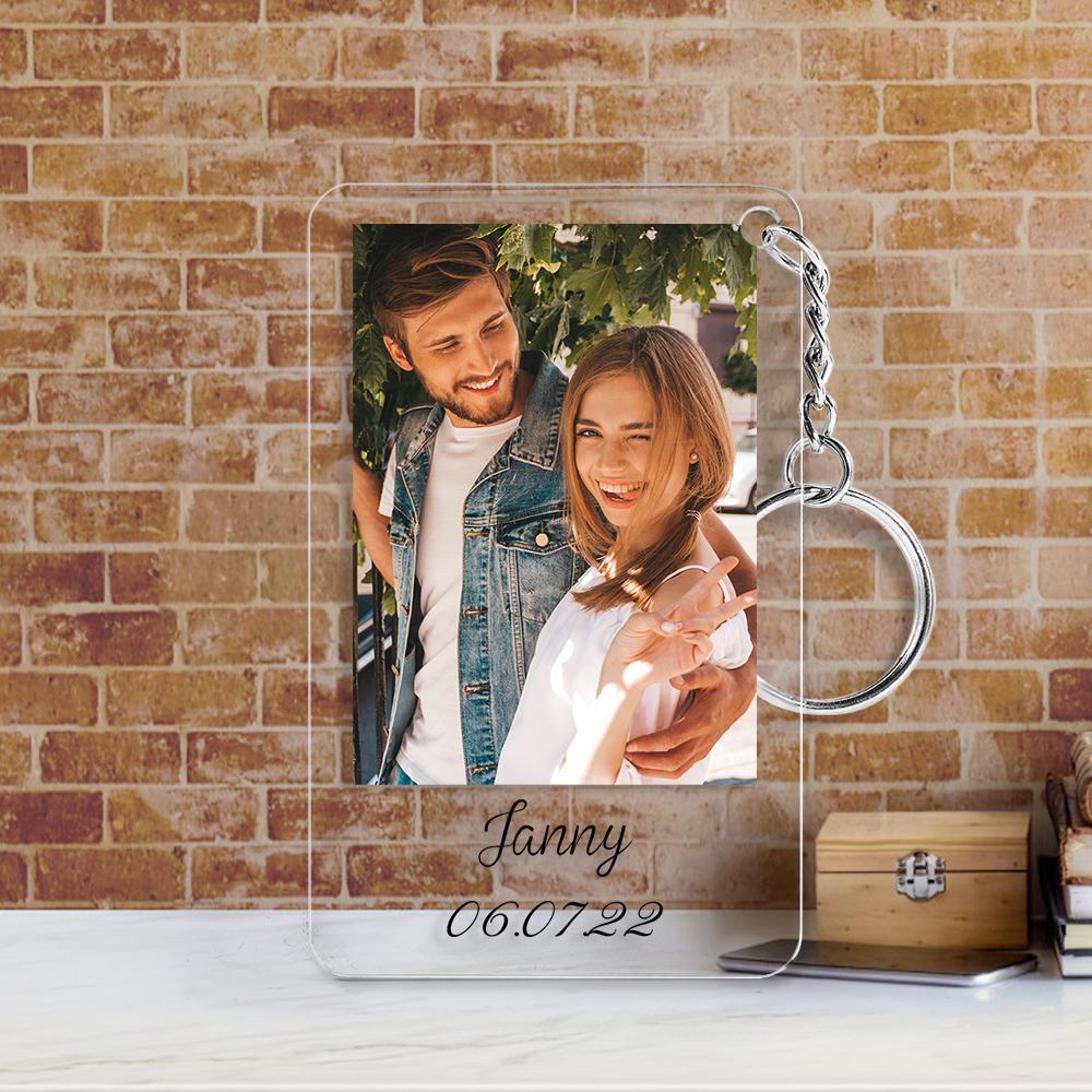 Personalised Photo Keychain Gifts Birthday Farewell Anniversary Valentine Best Friend Sibling Boyfriend - soufeelmy