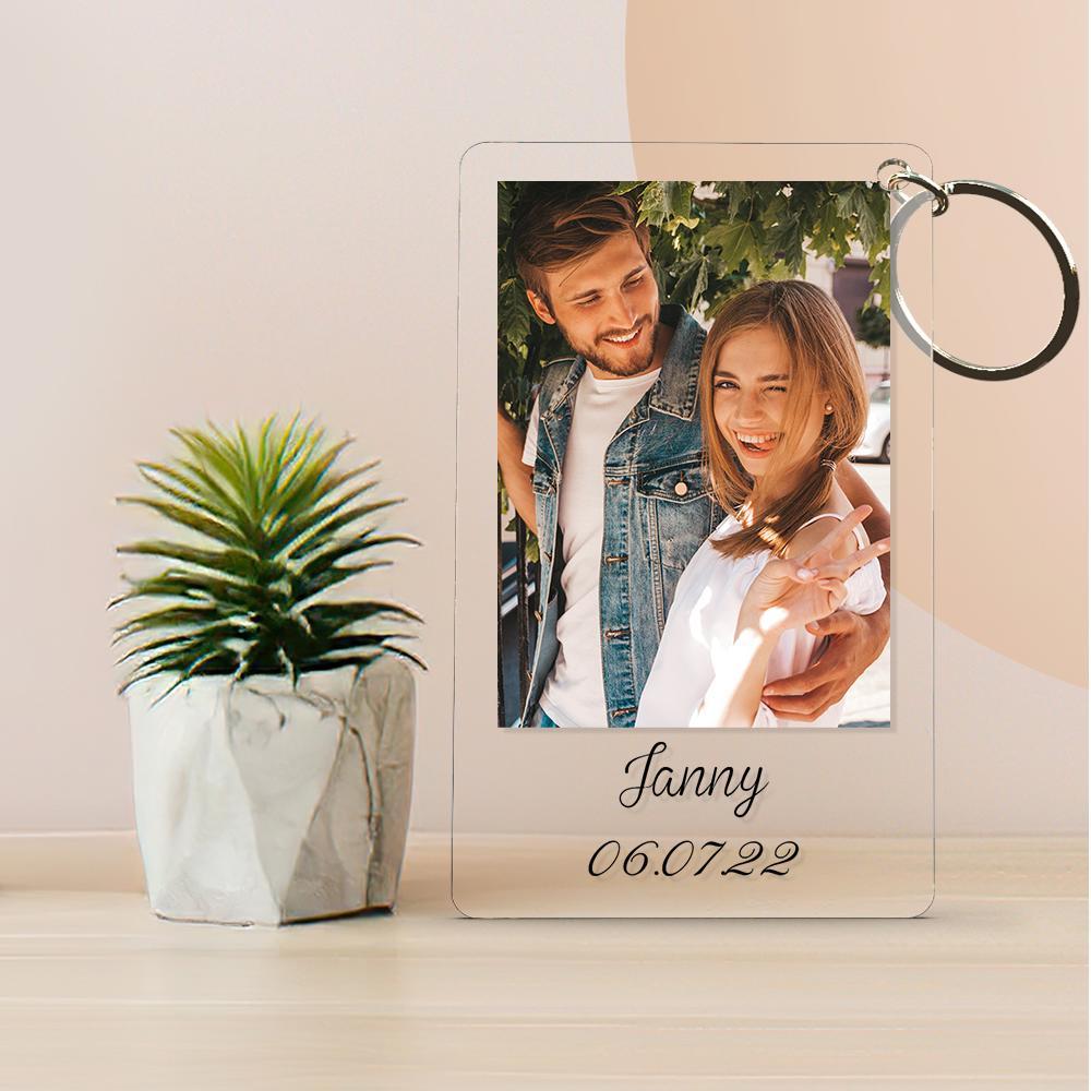 Personalised Photo Keychain Gifts Birthday Farewell Anniversary Valentine Best Friend Sibling Boyfriend - soufeelmy