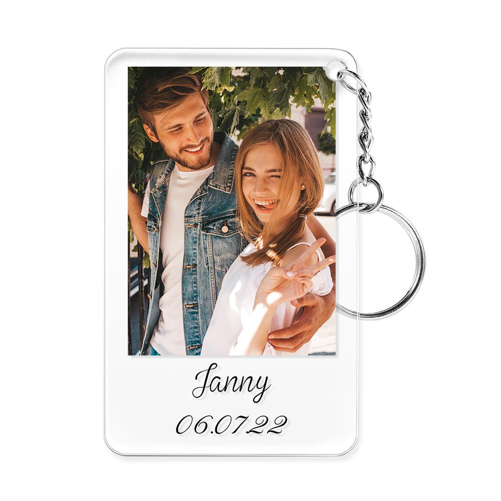 Personalised Photo Keychain Gifts Birthday Farewell Anniversary Valentine Best Friend Sibling Boyfriend - soufeelmy