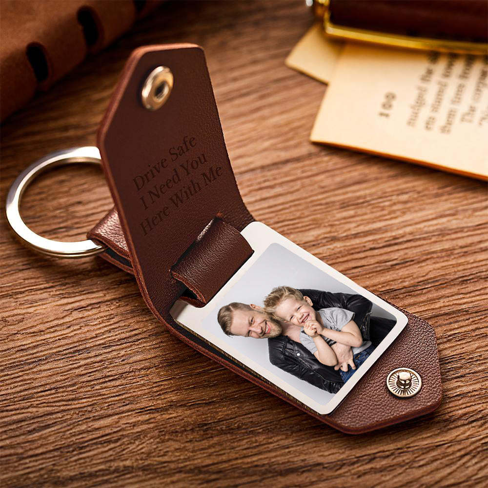 Unique Personalized Anniversary Calendar Date Photo Keychain Engagement Date Calendar Gift Father's Day Gift - soufeelmy