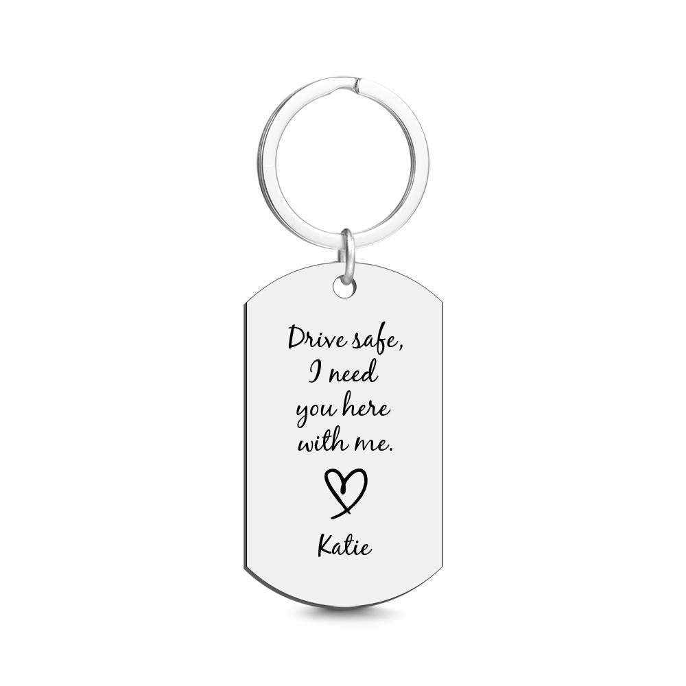 Custom Photo Key Chain Engraved Tag Keychain With Engraving Gifts - soufeelmy
