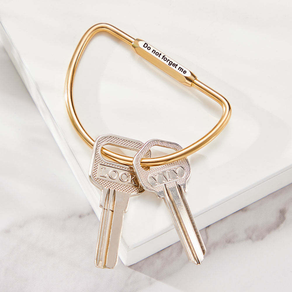 Personalized D Keyring Custom Engraved Camping Carabiner Keychain for Men - soufeelmy