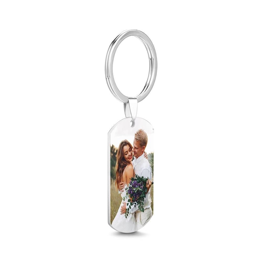 Custom Spotify Keychain with Picture, Custom Scannable Spotify Music Song Code Keychain Personalized Master Custom Picture Keychain - soufeelmy