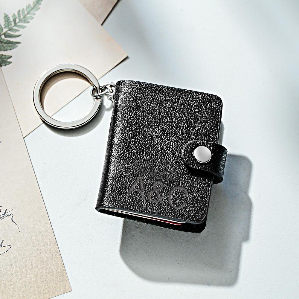 Custom Photo Engraved Keychains Creative Album Anniversary Gifts For Couples - soufeelmy