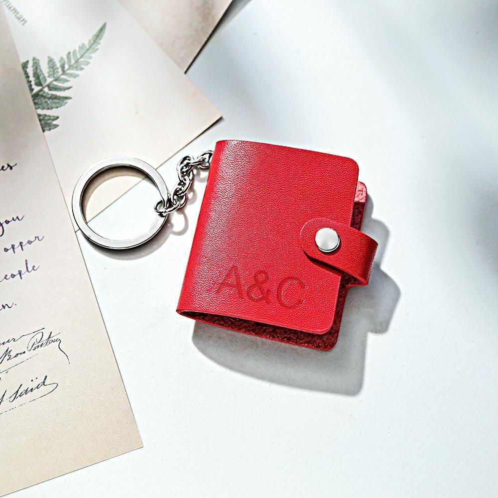Custom Photo Engraved Keychains Creative Album Anniversary Gifts For Couples - soufeelmy