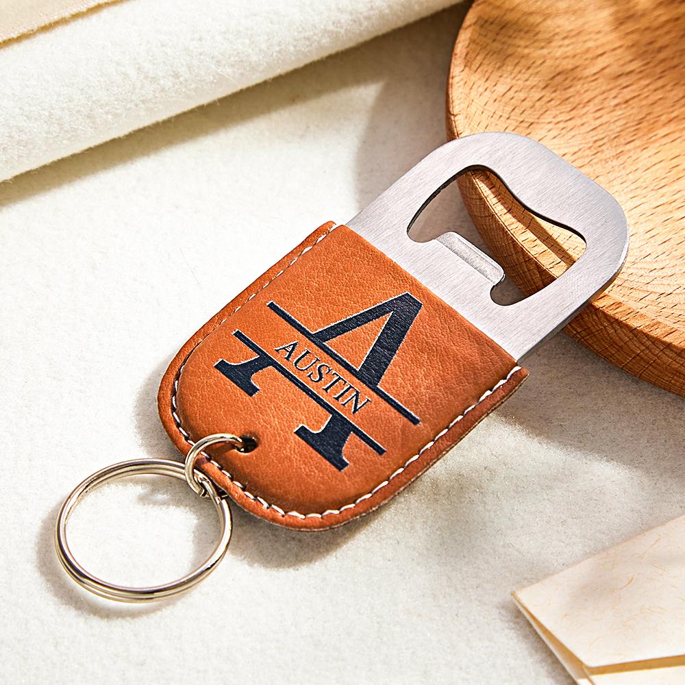 Custom Engraved Keychain Bottle Opener Simple Gifts - soufeelmy