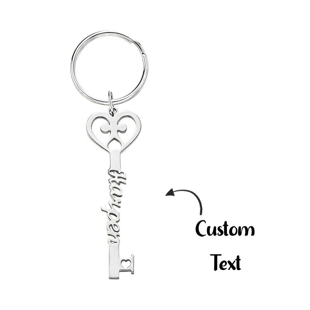 Custom Engraved Keychain Name Keychain Key Jewelry Gift for Men Women - 