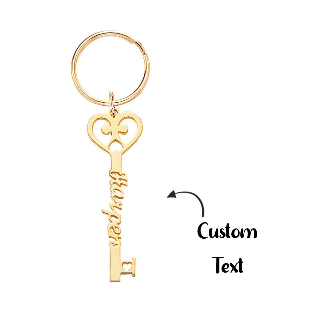 Custom Engraved Keychain Name Keychain Key Jewelry Gift for Men Women - 