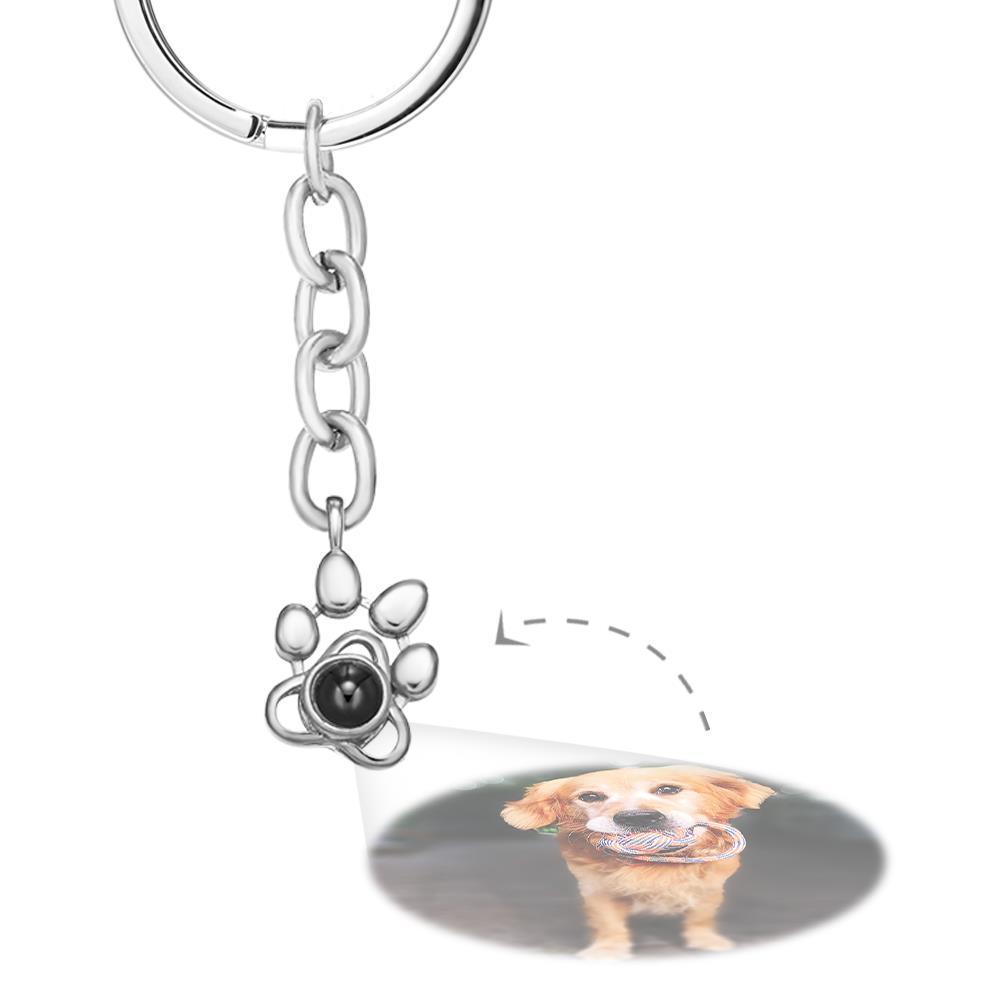 Custom Photo Transfer Keychain With Your Pet Photo Inside As A Gift For Friends -