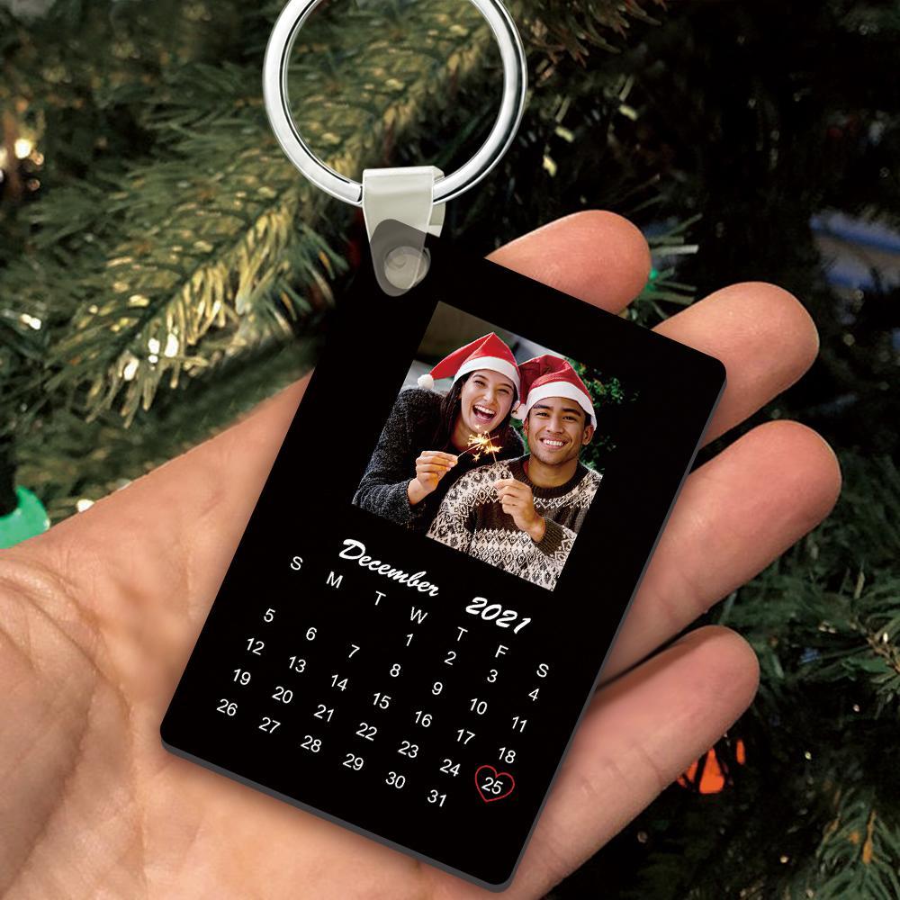 Winter Gifts Custom Christmas Keychain Calendar Keychain Best Gifts For Love -