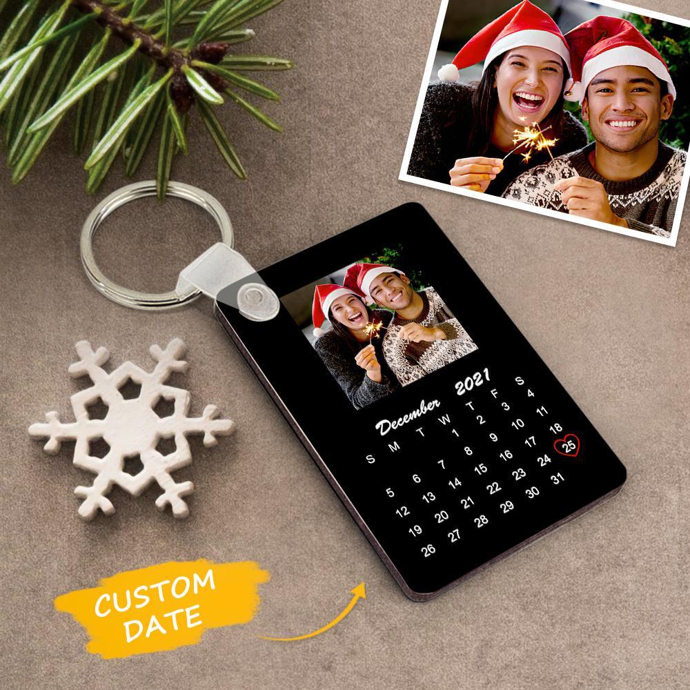 Winter Gifts Custom Christmas Keychain Calendar Keychain Best Gifts For Love -