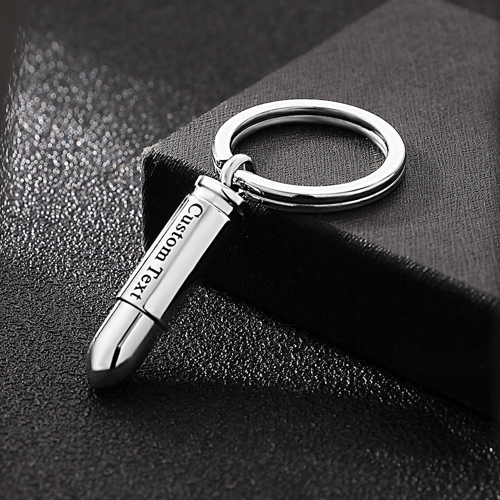 Custom Engraved Bullet Keychain for Children Christmas Gifts - 