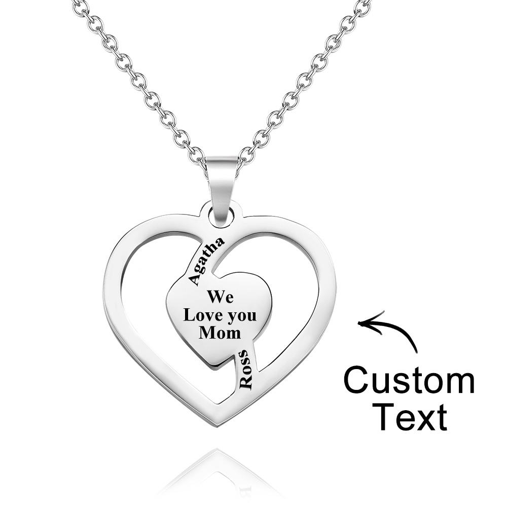 Personalized Family Name Necklace Fashion Engraved Jewelry Gifts For Her - soufeelmy