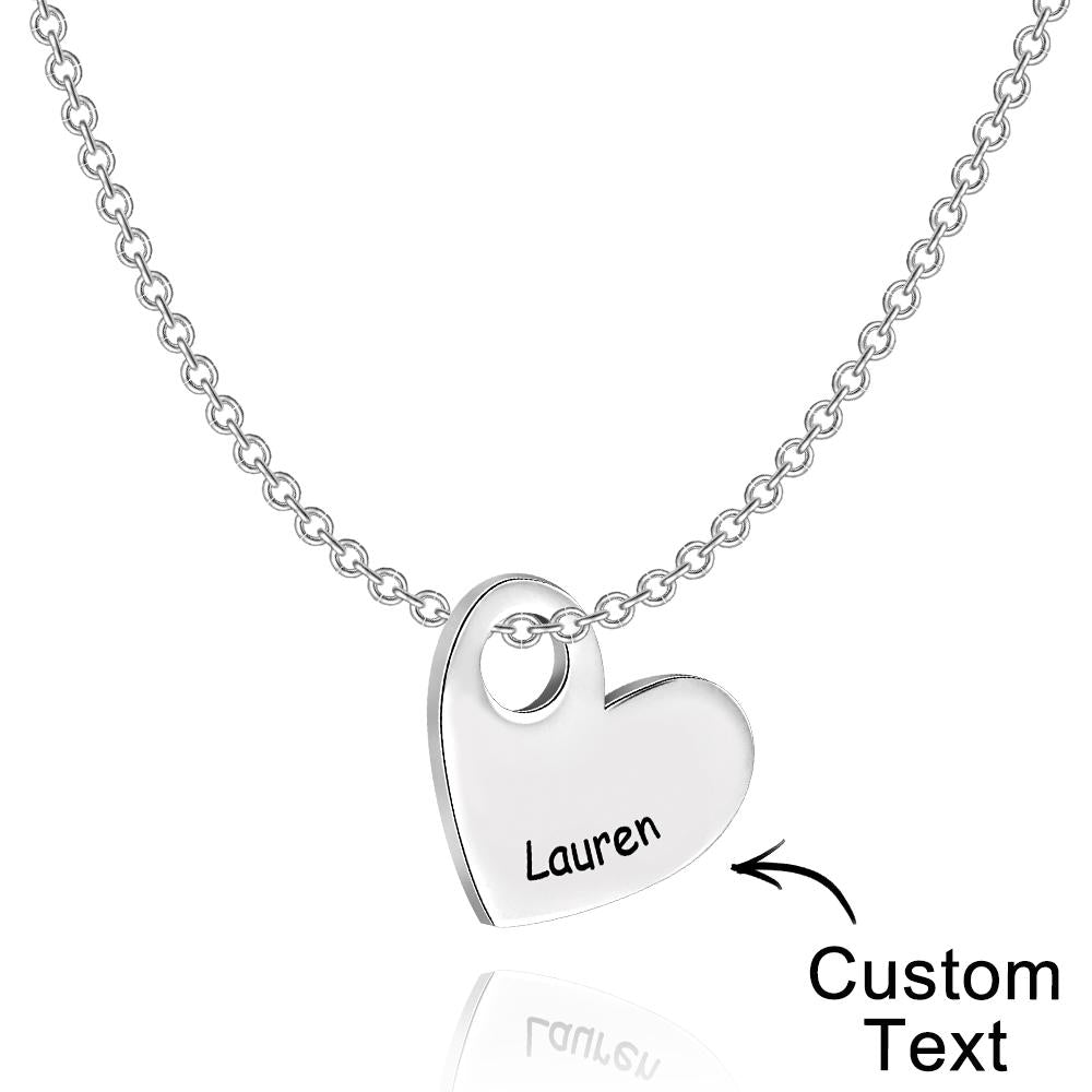 Engraved Love Letter Necklace Fashionable Heart Shaped Necklace For Her - soufeelmy