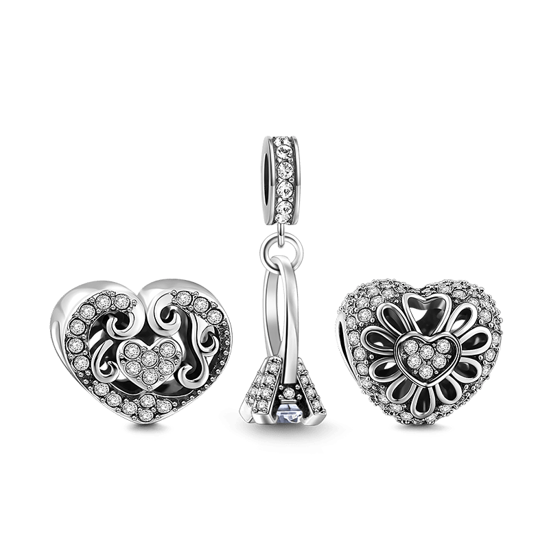 Promise Charm Set of 3 Silver - soufeelus