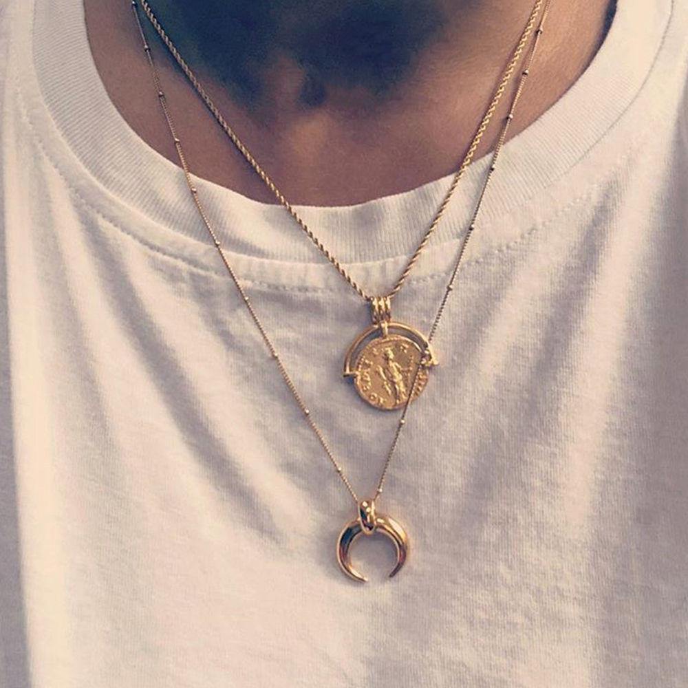 Horn coin necklace set - 
