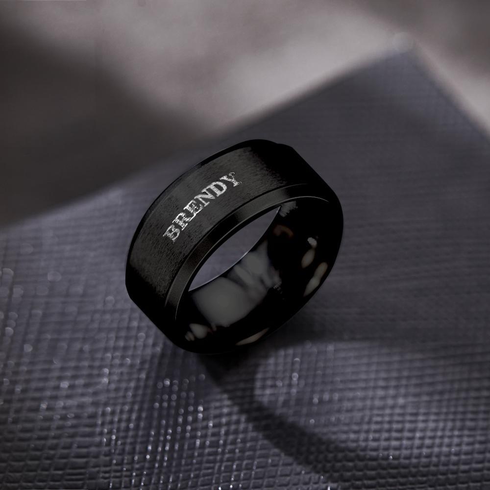 Personalized Name Ring Custom Engagement Ring Men's Personalized Ring - soufeelmy
