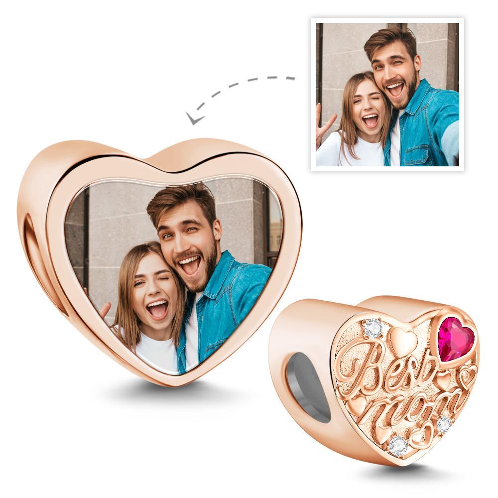 Custom Photo Charm Heart-shaped Exquisite Gifts for Mom - soufeelmy