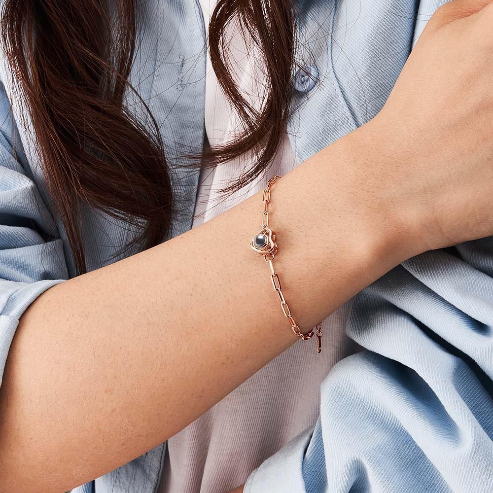 Custom Photo Projection Bracelet Gift for Special Person - soufeelmy