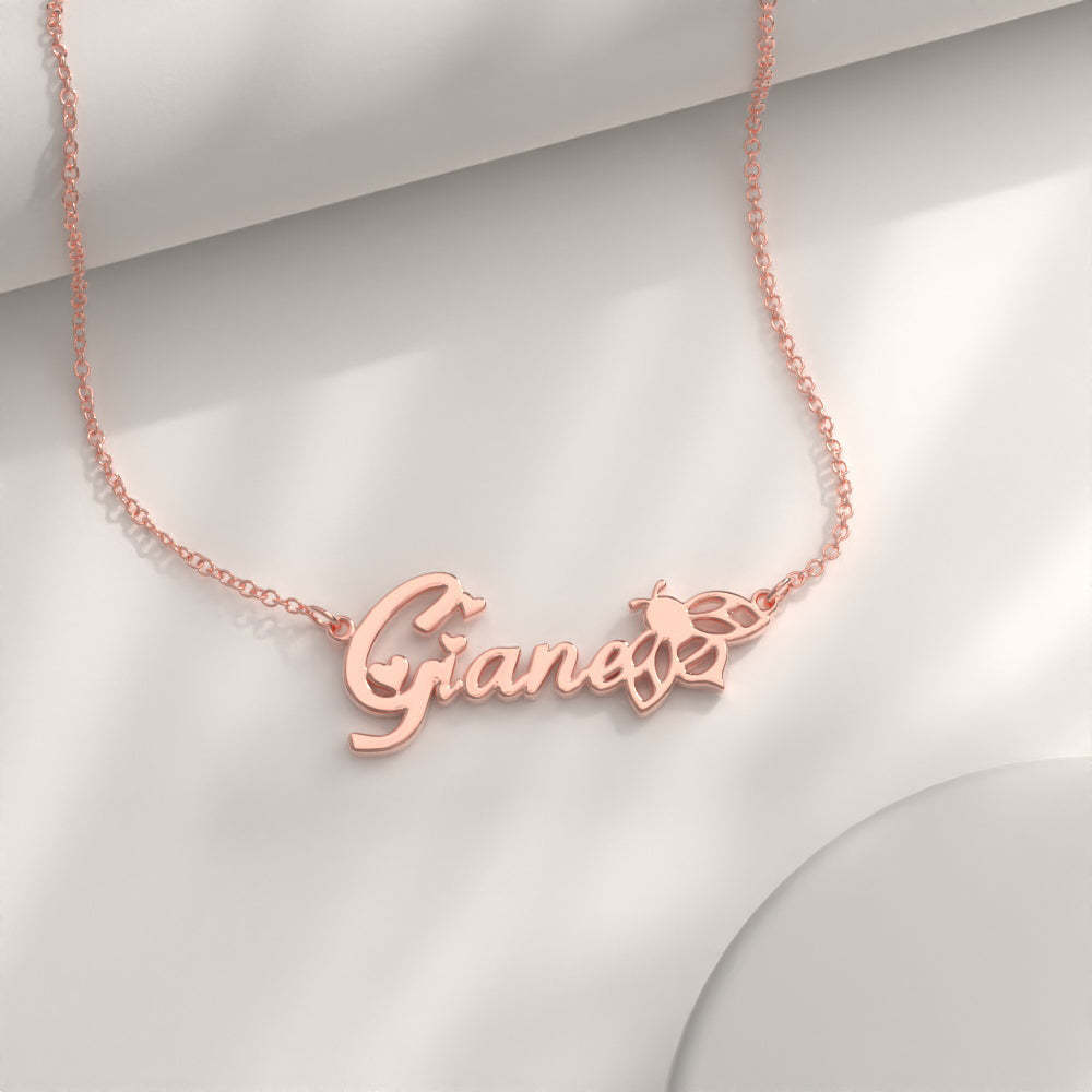 Custom Bee Name Necklace Gift, Personalized The Best Gift For Your Dear -