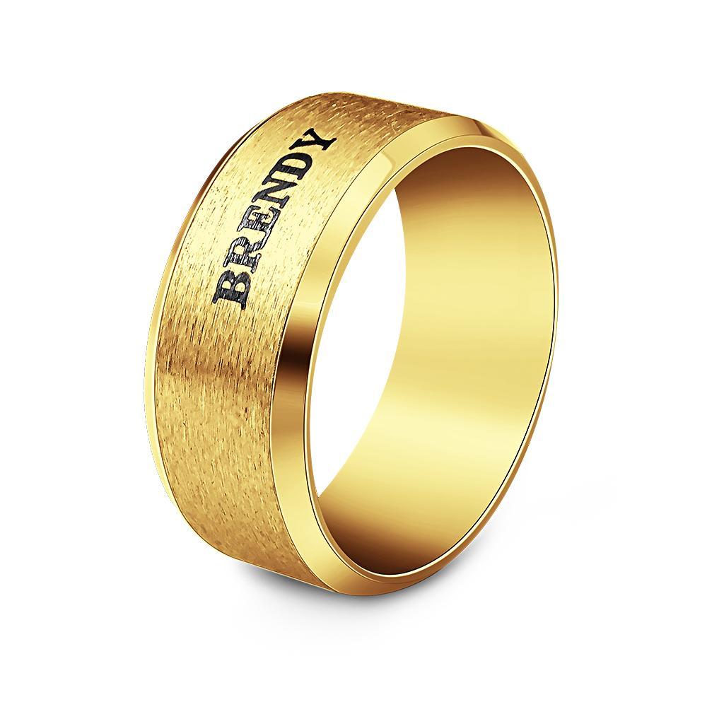 Personalized Name Ring Custom Engagement Ring Men's Personalized Ring - soufeelmy