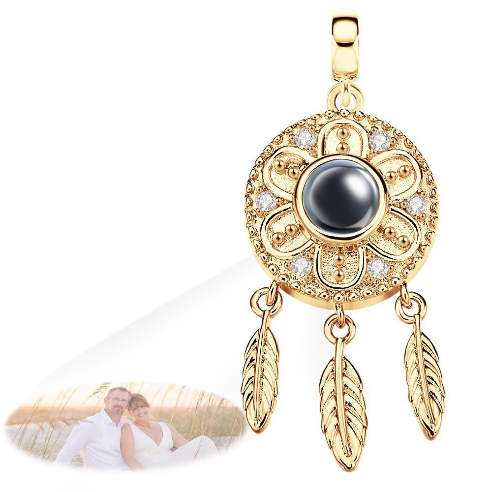 Projection Dream Catcher Photo Pendant Dangle Charm Gift for Her Charm for Bracelet - soufeelmy