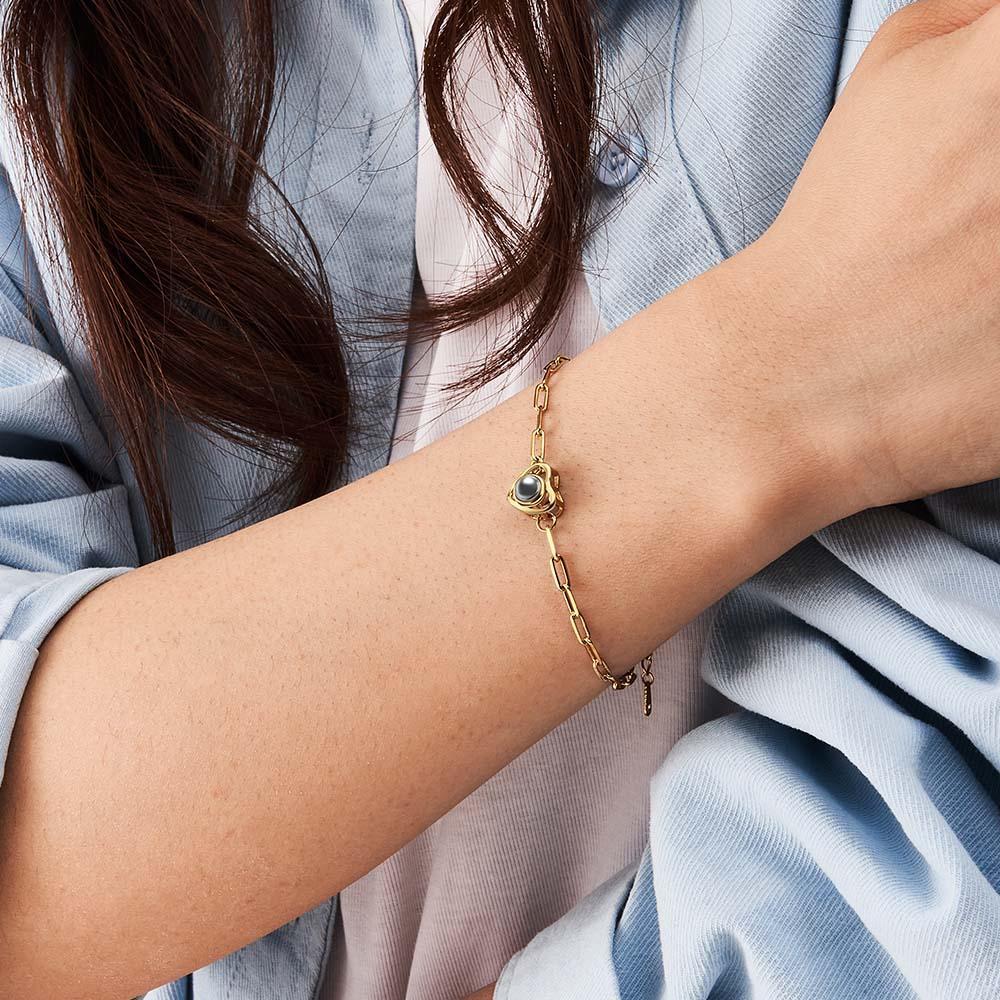 Custom Photo Projection Bracelet Gift for Special Person - soufeelmy