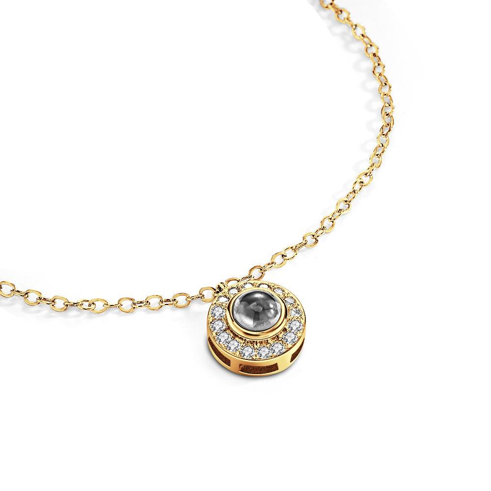 Petite Halo Photo Bracelet Luxurious Diamond Gift For Girlfriend Memorable Gift - soufeelmy