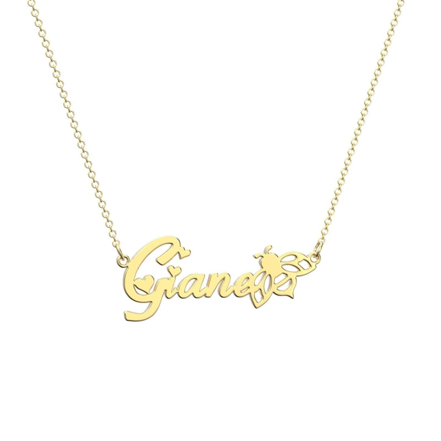 Custom Bee Name Necklace Gift, Personalized The Best Gift For Your Dear - 