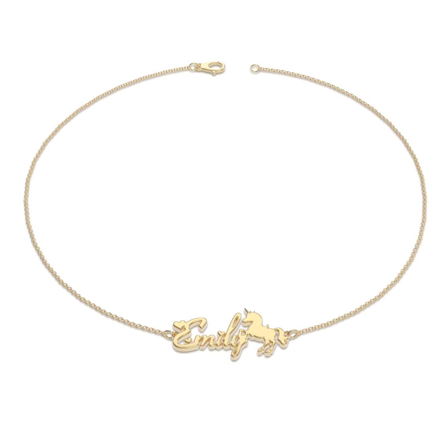 Custom Name Bracelet Gift Maiden and Unicorn Bracelet - 