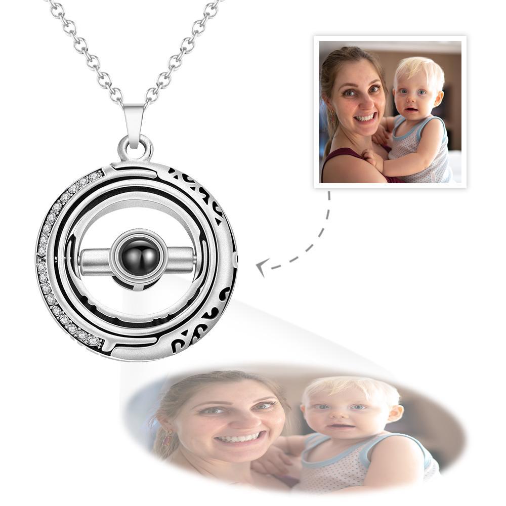Custom Photo Projection Necklace Astronomical Ball Necklace Gift for Her - soufeelmy