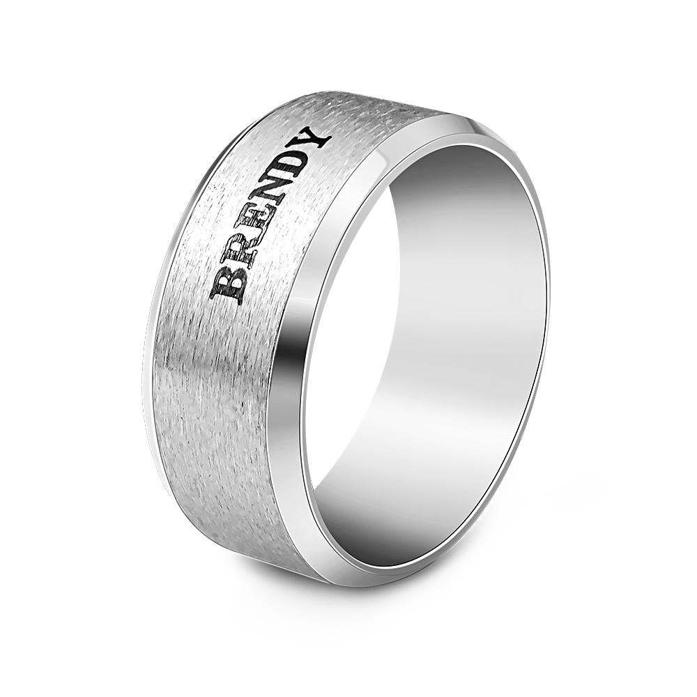 Personalized Name Ring Custom Engagement Ring Men's Personalized Ring - soufeelmy