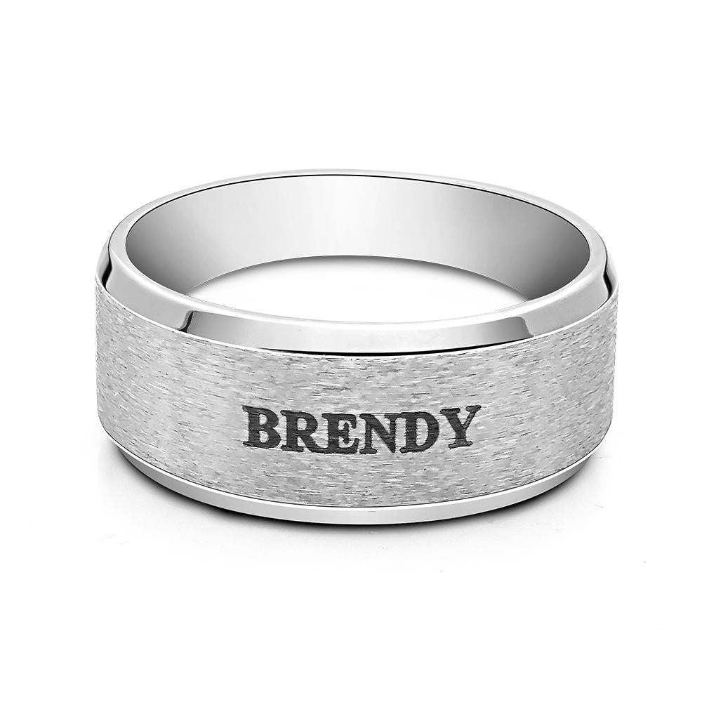 Personalized Name Ring Custom Engagement Ring Men's Personalized Ring - soufeelmy