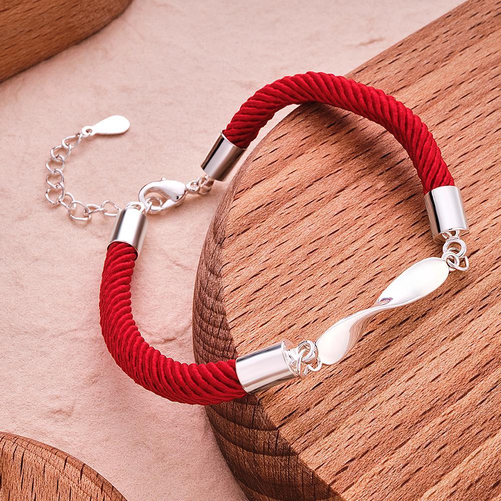 Personalized Engraved Rope Bracelet Set Exquisite Bracelet For Couples - soufeelmy