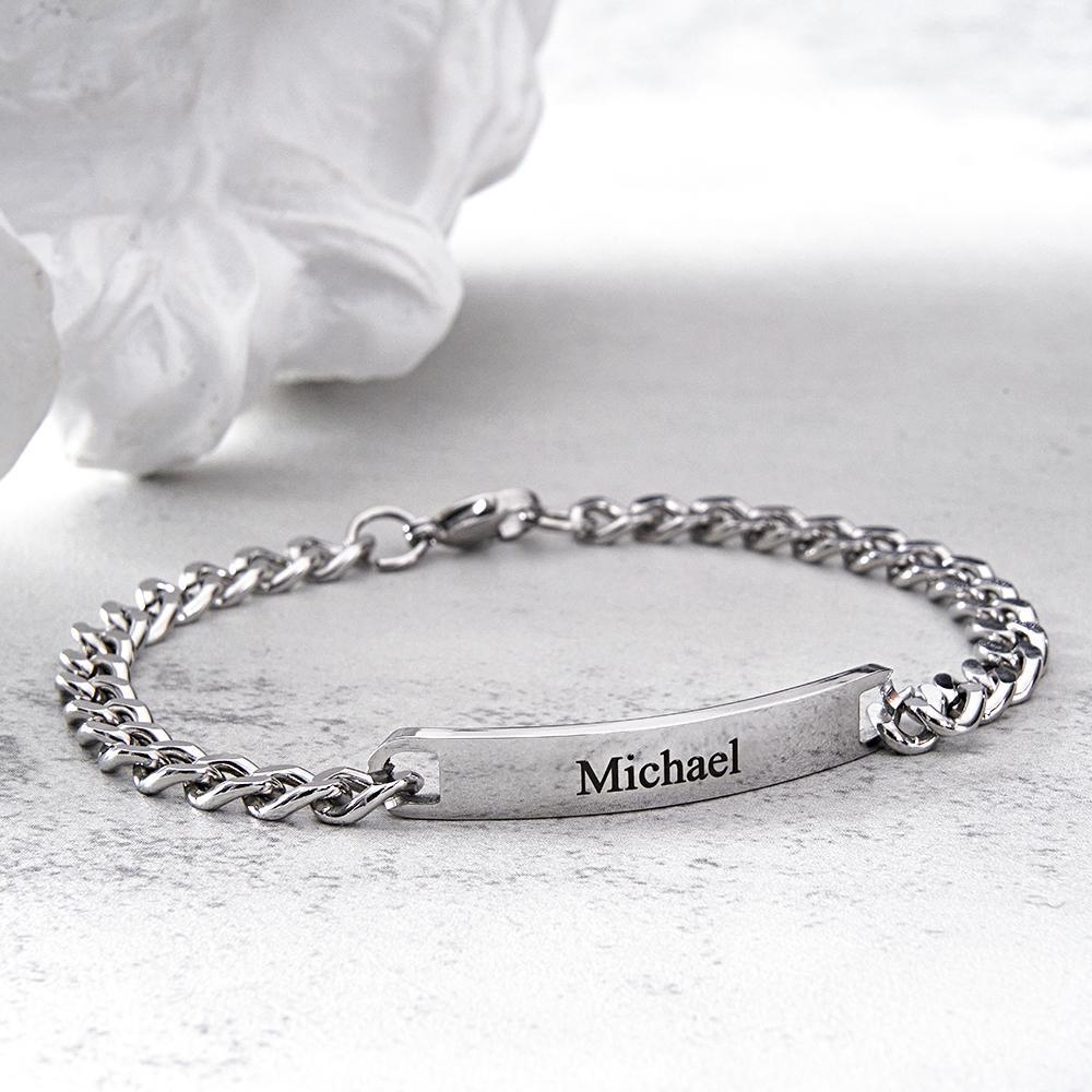 Custom Engraved Bracelet Set Personalized Fashion Bracelet For Couples - soufeelmy
