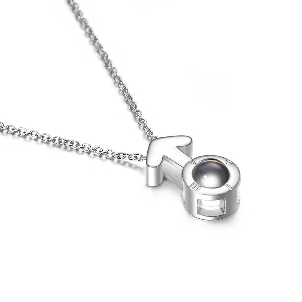 Fashion Jewellery Arrow Love Projection Necklace Charm Choker Women Romantic Jewelry - soufeelmy